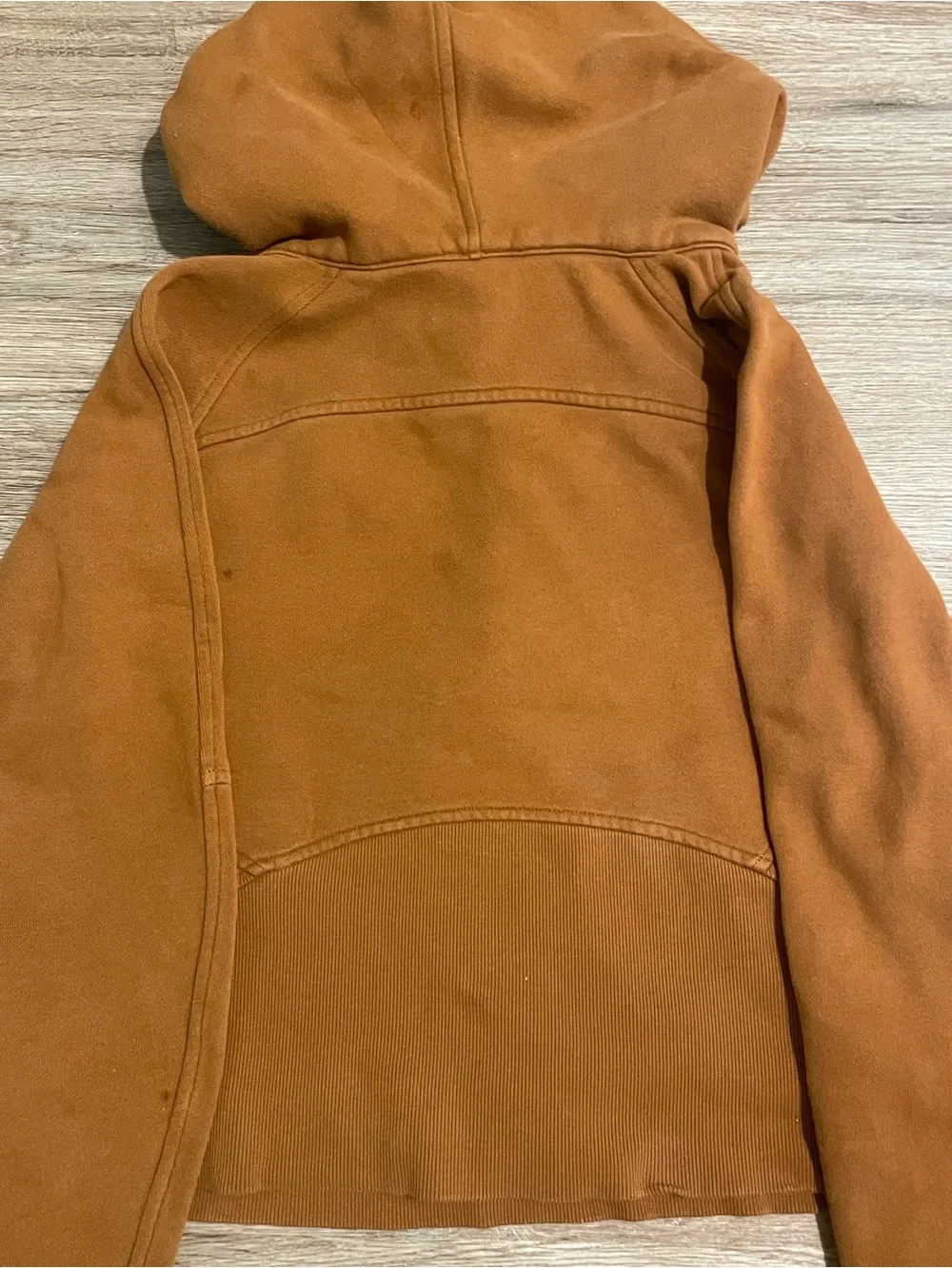 lululemon athletica Cropped Half-Zip Hoodie in Rusty Brown - Picture 3 of 3